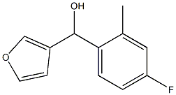 4-FLUORO-2-METHYLPHENYL-(3-FURYL)METHANOL Struktur