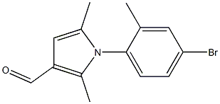 1-(4-BROMO-2-METHYLPHENYL)-2,5-DIMETHYL-1H-PYRROLE-3-CARBALDEHYDE Struktur