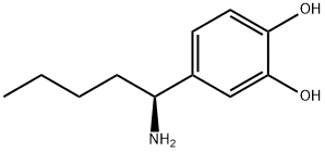 4-((1S)-1-AMINOPENTYL)BENZENE-1,2-DIOL Struktur