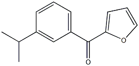 2-(3-ISOPROPYLBENZOYL)FURAN Struktur