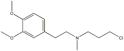 3-CHLOROPROPYL-[2-(3,4-DIMETHOXYPHENYL)ETHYL]METHYLAMINE Struktur