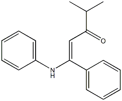 4-METHYL-1-PHENYL-1-PHENYLAMINO-PENT-1-EN-3-ONE Struktur