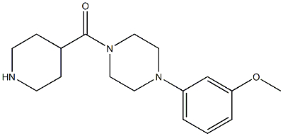 [4-(3-METHOXY-PHENYL)-PIPERAZIN-1-YL]-PIPERIDIN-4-YL-METHANONE Struktur