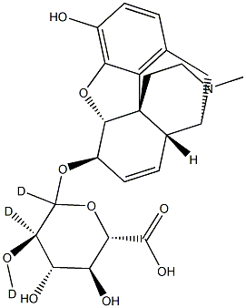 MORPHINE-6BETA-D-GLUCURONIDE-D3 Struktur