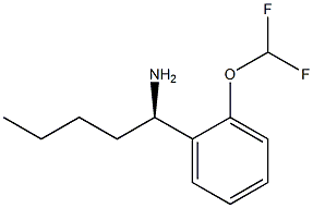 (1R)-1-[2-(DIFLUOROMETHOXY)PHENYL]PENTYLAMINE Struktur