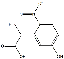 AMINO-(5-HYDROXY-2-NITRO-PHENYL)-ACETIC ACID Struktur