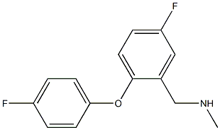 1-[5-FLUORO-2-(4-FLUOROPHENOXY)PHENYL]-N-METHYLMETHYLAMINE Struktur