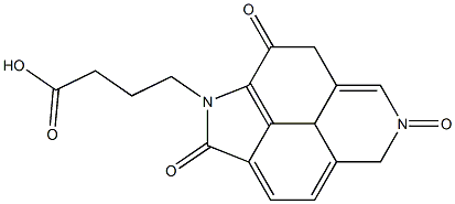 4-(2,5,7-TRIOXO-1,2,5,7-TETRAHYDRO-6H-INDOLO[5,4,3-DEF]ISOQUINOLIN-6-YL)BUTANOIC ACID Struktur