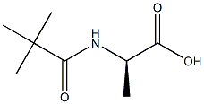 (2R)-2-[(2,2-DIMETHYLPROPANOYL)AMINO]PROPANOIC ACID Struktur