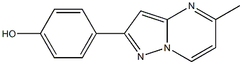 4-(5-METHYLPYRAZOLO[1,5-A]PYRIMIDIN-2-YL)PHENOL Struktur