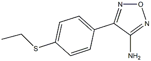 4-[4-(ETHYLTHIO)PHENYL]-1,2,5-OXADIAZOL-3-AMINE Struktur