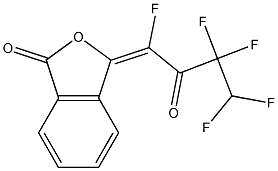 3-(Z)-(PENTAFLUOROPROPIONYLMETHYLENE)PHTHALIDE Struktur