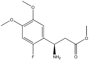 METHYL (3R)-3-AMINO-3-(2-FLUORO-4,5-DIMETHOXYPHENYL)PROPANOATE Struktur