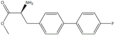 METHYL (2S)-2-AMINO-3-[4-(4-FLUOROPHENYL)PHENYL]PROPANOATE Struktur