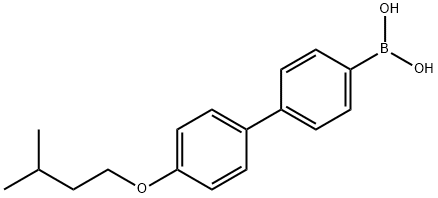 4-(4'-ISOPENTYLOXYPHENYL)PHENYLBORONIC ACID Struktur