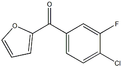 2-(4-CHLORO-3-FLUOROBENZOYL)FURAN Struktur