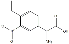 AMINO-(4-ETHYL-3-NITRO-PHENYL)-ACETIC ACID Struktur