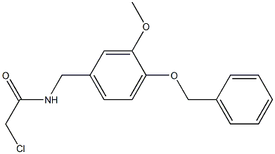 N-[4-(BENZYLOXY)-3-METHOXYBENZYL]-2-CHLOROACETAMIDE Struktur