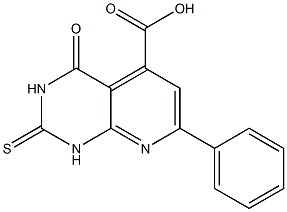 4-OXO-7-PHENYL-2-THIOXO-1,2,3,4-TETRAHYDROPYRIDO[2,3-D]PYRIMIDINE-5-CARBOXYLIC ACID Struktur