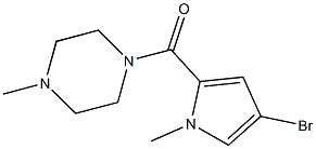 (4-BROMO-1-METHYL-1H-PYRROL-2-YL)(4-METHYLPIPERAZINO)METHANONE Struktur