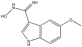 N-HYDROXY-5-METHOXYINDOLE-3-CARBOXAMIDINE Struktur