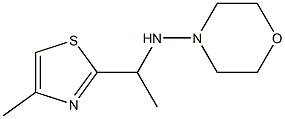 [1-(4-METHYL-THIAZOL-2-YL)-ETHYL]-MORPHOLIN-4-YL-AMINE Struktur