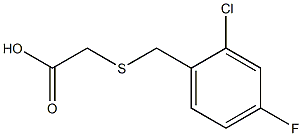 [(2-CHLORO-4-FLUOROBENZYL)THIO]ACETIC ACID Struktur