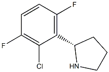 (2S)-2-(2-CHLORO-3,6-DIFLUOROPHENYL)PYRROLIDINE Struktur