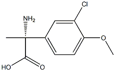 (2R)-2-AMINO-2-(3-CHLORO-4-METHOXYPHENYL)PROPANOIC ACID Struktur