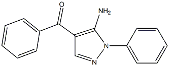 (5-AMINO-1-PHENYL-1H-PYRAZOL-4-YL)(PHENYL)METHANONE Struktur