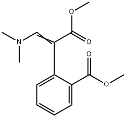 METHYL 2-[2-(DIMETHYLAMINO)-1-(METHOXYCARBONYL)VINYL]BENZENECARBOXYLATE Struktur