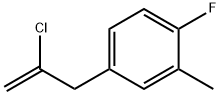 2-CHLORO-3-(4-FLUORO-3-METHYLPHENYL)-1-PROPENE Structure