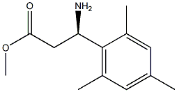 METHYL (3R)-3-AMINO-3-(2,4,6-TRIMETHYLPHENYL)PROPANOATE Struktur