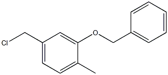 4-METHYL-3-BENZYLOXYBENZYL CHLORIDE Struktur