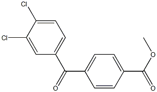 METHYL 4-(3,4-DICHLOROBENZOYL)BENZOATE Struktur