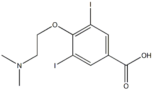 4-DIMETHYLAMINOETHOXY-3,5-DIIODO-BENZOIC ACID Struktur