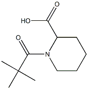 1-(2,2-DIMETHYLPROPANOYL)PIPERIDINE-2-CARBOXYLIC ACID Struktur