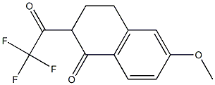 6-METHOXY-2-(TRIFLUOROACETYL)-3,4-DIHYDRONAPHTHALEN-1(2H)-ONE Struktur