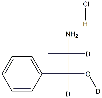 (+/-)-NOREPHEDRINE-D3 HYDROCHLORIDE Struktur