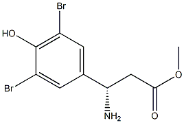 METHYL (3S)-3-AMINO-3-(3,5-DIBROMO-4-HYDROXYPHENYL)PROPANOATE Struktur