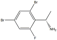 (1S)-1-(4,6-DIBROMO-2-FLUOROPHENYL)ETHYLAMINE Struktur