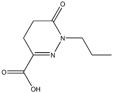 6-OXO-1-PROPYL-1,4,5,6-TETRAHYDROPYRIDAZINE-3-CARBOXYLIC ACID Struktur