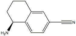 (S)-5-AMINO-5,6,7,8-TETRAHYDRONAPHTHALENE-2-CARBONITRILE Struktur