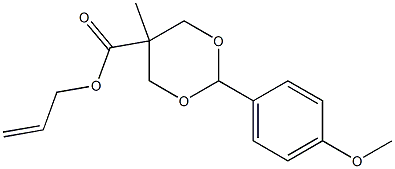 ALLYL 2-(4-METHOXYPHENYL)-5-METHYL-1,3-DIOXANE-5-CARBOXYLATE Struktur