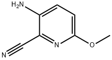 3-AMINO-6-METHOXYPYRIDINE-2-CARBONITRILE Struktur