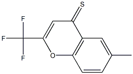 6-METHYL-2-TRIFLUOROMETHYL-4H-CHROMENE-4-THIONE Struktur