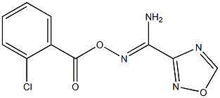 N'-((2-CHLOROBENZOYL)OXY)-1,2,4-OXADIAZOLE-3-CARBOXIMIDAMIDE Struktur