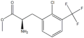 METHYL (2R)-2-AMINO-3-[2-CHLORO-3-(TRIFLUOROMETHYL)PHENYL]PROPANOATE Struktur