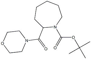 1-BOC-2-(MORPHOLINE-4-CARBONYL)AZEPANE Struktur