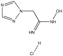 N-HYDROXY-2-(1H-1,2,4-TRIAZOL-1-YL)ETHANIMIDAMIDE HYDROCHLORIDE Struktur